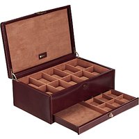 Dulwich Designs Heritage 10-section Watch Box, Brown