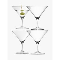 LSA International Bar Collection Martini Glasses, Set Of 4