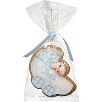 Image On Food Personalised Baby Pram Gingerbread, Blue, Pack Of 24