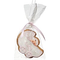 Image On Food Personalised Baby Pram Gingerbread, Pink, Pack Of 24