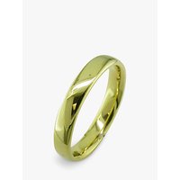 EWA 18ct Yellow Gold 4mm Larger Sized Court Wedding Ring, Yellow Gold