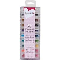 Docrafts Papermania Mini Ink Pads Pigment, Pack Of 20, Multi