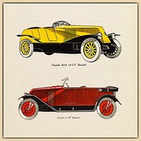 The Courtauld Gallery, Gazette Du Bon Ton - No10 1924 Automobiles Renault Print