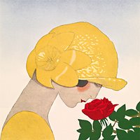 The Courtauld Gallery, Gazette Du Bon Ton - No10 1924 Le Parfum De La Rose Detail Print