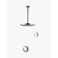 Aqualisa Rise XT Digital Concealed HP/Combi Shower With Ceiling Fixed Head And Diverter
