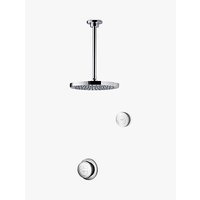 Aqualisa Rise XT Digital Concealed Gravity Pumped Shower With Ceiling Fixed Head And Diverter