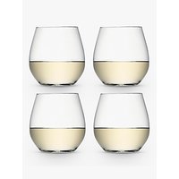 LSA International Wine Collection Stemless White Wine Glasses, Set Of 4