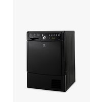 Indesit IDCE8450BKH Condenser Tumble Dryer, 8kg Load, B Energy Rating, Black