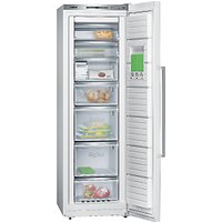 Siemens GS36NAW31G Tall Freezer, A++ Energy Rating, 60cm Wide, White