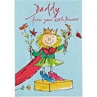Woodmansterne Little Girl Cloak Daddy Birthday Card