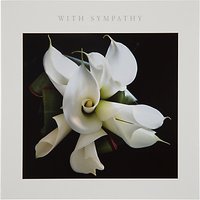 Woodmansterne Big White Curled Lily Sympathy Card