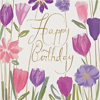 Woodmansterne Bizzy Lizzy Flowers Birthday Card