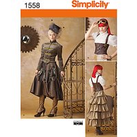 Simplicity Costume Dressmaking Leaflet, 1558