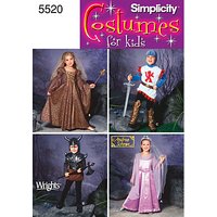 Simplicity Children Costume Dressmaking Leaflet, 5520, A