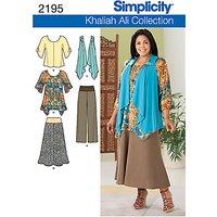 Simplicity Khaliah Ali Outfit Sewing Pattern, 2195