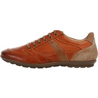 Geox Symbol Leather Trainers, Whisky