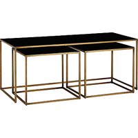 Content By Terence Conran Coffee Black Enamel Table And 2 Side Tables