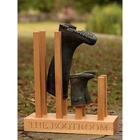 The Oak And Rope Company Personalised Wellie Boot Holder, 4 Pairs