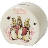 Beatrix Potter Peter Rabbit Flopsy, Mopsy And Cotton Tail Money Box