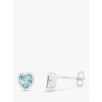 Nina B Sterling Silver Heart Stud Earrings