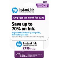 HP Instant Ink Enrolment Card, 300 Pages