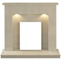 Alnwick Manila Micro Marble Fire Surround With Lights