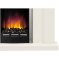 Be Modern Francis White LED Inset Electric Fire Suite