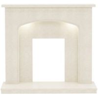 Tahlia Manila Micro Marble Fire Surround With Lights