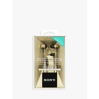 Sony MDR-EX650 In-Ear Headphones With Mic/Remote, Brass