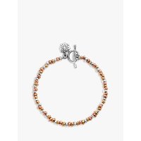 Dower & Hall Nomad Nugget Tri-Colour Mixed Bracelet, Gold/Silver