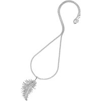 Dower & Hall Feather Pendant, Silver