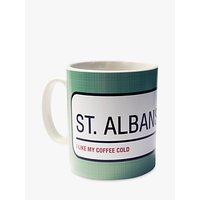A Piece Of Personalised Street Sign Mug, Teal