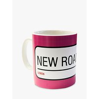 A Piece Of Personalised Street Sign Mug, Bright Pink