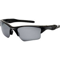 Oakley OO9154 Half Jacket 2.0XL Rectangular Polarised Sunglasses, Polished Black
