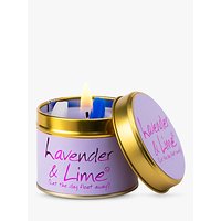 Lily-Flame Lavender And Lime Scented Candle Tin