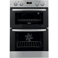 Zanussi ZOD35511XK Built-In Double Electric Oven, Stainless Steel