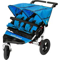 Out 'N' About Nipper 360 Double V4 Pushchair, Lagoon Blue