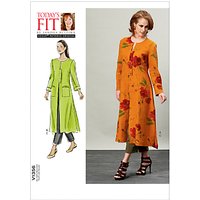 Vogue Today's Fit Women's Duster Coat And Trousers Sewing Pattern, 1356
