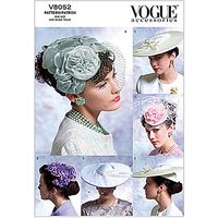 Vogue Women's Hats Sewing Pattern, 8052