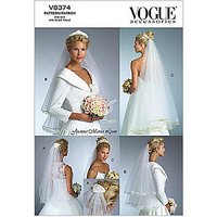 Vogue Women's Bridal Veil Sewing Pattern, 8374