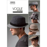 Vogue Men's Hat Sewing Pattern, 8869