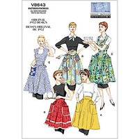 Vogue Vintage Women's Apron Sewing Pattern, 8643