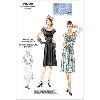 Vogue Vintage Women's Dress Sewing Pattern, 8728