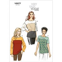 Vogue Very Easy Women's Top Sewing Pattern, 8877