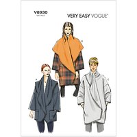 Vogue Very Easy Women's Cocoon Coat Sewing Pattern, 8930