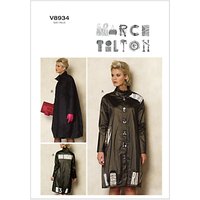 Vogue Marcy Tilton Women's Coat Sewing Pattern, 8934