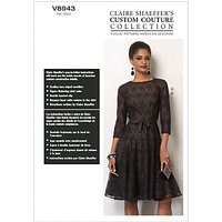 Vogue Claire Shaeffer Women's Dress Sewing Pattern, 8943