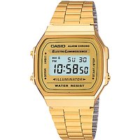 Casio A168WG-9EF Unisex Core Bracelet Strap Watch, Gold