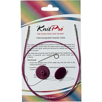 Knit Pro Single Cable Interchangeable Needle Cable, 56cm, Purple