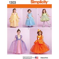 Simplicity Children's Dressing-Up Costumes Sewing Patterns, 1303